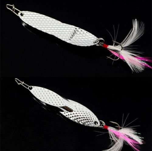 3pcs Long Shot Fishing Lure Peche Shine Metal Flying Lure With Feather Tackle