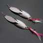 3pcs Long Shot Fishing Lure Peche Shine Metal Flying Lure With Feather Tackle