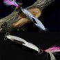 3pcs Long Shot Fishing Lure Peche Shine Metal Flying Lure With Feather Tackle
