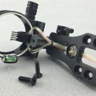 Compound bow 5 pin Bowsight 0.019'' Optical fiber brass pin Led Sight Light Hunt