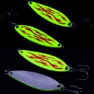 5pcs Paillette Bionic Metal Spoon Vib Bait Fishing Lure Bass Rattle Crank Tackle