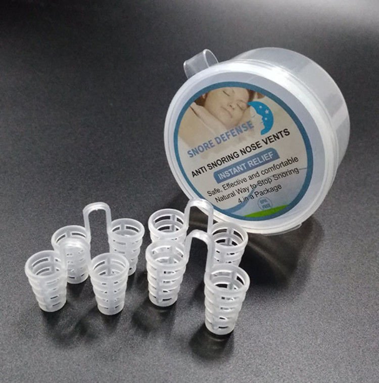 4pcs/ Box Anti Snoring Nose Clips Breathe Aid Nasal Dilators Device Easy Sleep