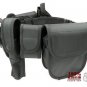 Set of 8 Black Tactical Security SWAT Police Utility Duty Belt w/Pouches Holster