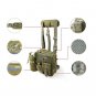 Waist Leg Shoulder Fishing Tackle Lure Bag with Bottle Waterproof Bag 17x7x21cm