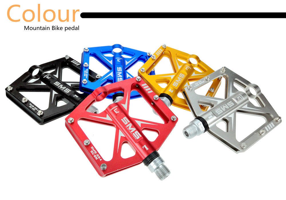 SMS Road BMX MTB Bike Bicycle 3 sealed Bearings Pedals flat Platform Pedal 9/16"