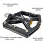 SMS Road BMX MTB Bike Bicycle 3 sealed Bearings Pedals flat Platform Pedal 9/16"