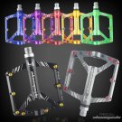 Road MTB Mountain Bike Bicycle Pedal 4 Sealed Bearing Steel Flat-Platform Pedals