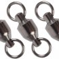 50pcs Stainless Stee Welding Ring High Strength Ball Bearing Swivel Black Nickel