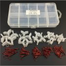81PCS Super Sharp Orgin Carbon steel Treble Fishing Hooks with Tackle Box