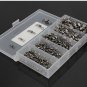250pcs/Box Brass alloy Fishing Crimp Swivel Cross-line Tackle Hook Connector