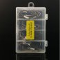 26x Offset Gamakatsu Hooks 5 Sizes Weighted Wide Gap With Clear Tackle Box