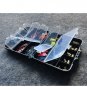 128pcs  Full Loaded Bluenet Rock Fishing Tackle Set Fishing Hooks Swivel