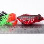 6pc Soft Fishing Lures Bass Frog Baits Crankbait Hook Top Water Fishing Tackle