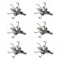 6pcs Hunting Archery Steel Sharp Tips Arrow Points Head 100 Grain Broadheads