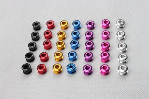 5PK Bicycle Chainset Chainring Chainwheel Ring Bolts Screws 7075 aluminum alloy