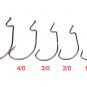 100 x Fishing Offset G Hooks Black Worm Wide Gap Weedless Pike Perch Drop Shot