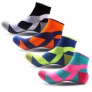 4 Pairs Men's Crew Skating Basketball Ankle Socks Climbing Running Breathable