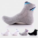 5pairs Men Crew Soft Casual Sport Cotton Blend Socks Breathbable Althletic Sock