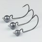 20pcs Mustad Offset Fishing Hooks Weighted Bass Soft Lures Bait Worm Pike Perch