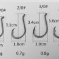 100 Pack Offset Sport Hi-Carbon Stee Fishing Hooks Octopus Baitholder Hook