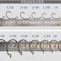 100pack Wide Gap Shot Black Fishing Hooks Split Worm Sharp Weedless Pike Perch