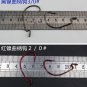 100pack Wide Gap Shot Black Fishing Hooks Split Worm Sharp Weedless Pike Perch