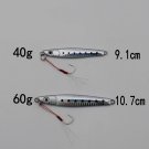 5pcs Micro r Butterfly Knife Jig Fishing Lures Assit Jigs Feather Hook