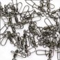 100pcs Nice Snap Fishing Rolling Swivel Fishing Tackle Connector Size 14#-4/0#