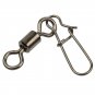 100pcs Nice Snap Fishing Rolling Swivel Fishing Tackle Connector Size 14#-4/0#
