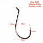 100pcs High Carbon Steel Jiging Hooks Octopus Jig Hook Oshaughnessy Fishing Hook