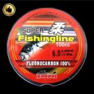 100M 11lb-38lb 100% Fluorocarbon Nyon Fishing Lines White Super Fishing Line
