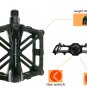 SCUDGOOD 1pair Aluminum Alloy Plat Pedal Dual Bearing Mountain Bicycle Pedals