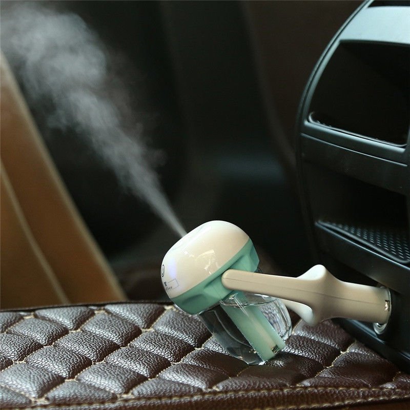 1pk Car Humidifier Air Purifier Freshener Aromatherapy Essential Oil Diffuser
