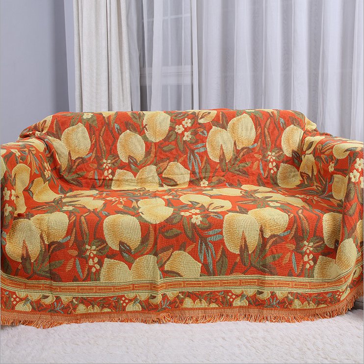 1pc Super Soft Cotton Sofa Cover Throw Blanket Slipcover Thread Blanket  5 Sizes