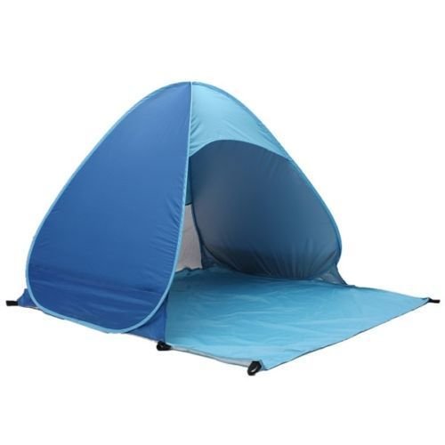 2Persons Beach Tent UV Protection Fully Sun Shade Quick Open Pop Up Beach Awning