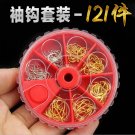 120pcs Singe Jig Sleeve Hooks Set Portable Box Fishing Tackle Assorted Sizes 30g