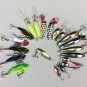 21pcs Metal VIB Fishing Lures Bass Crankbait Rattles Spoon Sinking Hook Tackle