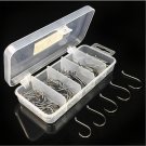 75pcs/ box Offset Assorted Sport Circle Hooks Hi-Carbon Steel Octopus Jig