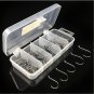 75pcs/ box Offset Assorted Sport Circle Hooks Hi-Carbon Steel Octopus Jig