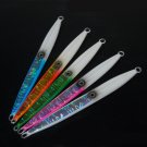 5pcs 40/60/80/100/200g Deep Slow Jigs Saltwater Vertical Fishing Metal Lures Jig