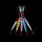 5pcs Glow Butterfly Jigs Knife Slow Jig Fishing Lures with Feather & Treble Hook