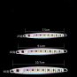 5pcs Glow Butterfly Jigs Knife Slow Jig Fishing Lures with Feather & Treble Hook