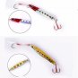 5pcs Glow Butterfly Jigs Knife Slow Jig Fishing Lures with Feather & Treble Hook