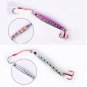5pcs Glow Butterfly Jigs Knife Slow Jig Fishing Lures with Feather & Treble Hook