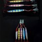 5pcs Glow Butterfly Jigs Knife Slow Jig Fishing Lures with Feather & Treble Hook