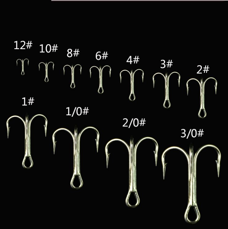 100pcs Offset strong  Baitholder Fishing Hooks Jingging Hook 5 Size 4 Colors