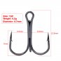 100pcs Offset strong  Baitholder Fishing Hooks Jingging Hook 5 Size 4 Colors