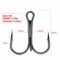 100pcs Offset strong  Baitholder Fishing Hooks Jingging Hook 5 Size 4 Colors
