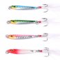 4Pack Micro Jigging Lures Slow Fall Jigs Inchiku Tuna Fishing Lure 12g w/ Hooks
