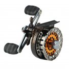 FBI Half Metal R/L Sea Ice Fishing Front Reel Rod Line Hand 7BB 2.6:1 Fly Wheel